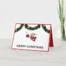Search for baseball christmas cards Santa