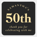 Search for black and gold 50th birthday stickers Classy