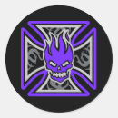 Search for flaming skulls stickers Tattoo