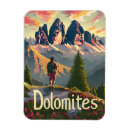 Search for dolomites mountains magnets Vintage