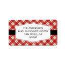 Search for buffalo plaid return address labels Elegant
