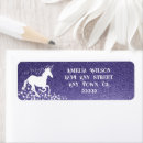 Search for fantasy return address labels Unicorn