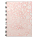 Search for pink and white dots notebooks Girly