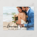 Search for wedding beach postcards Love and thanks