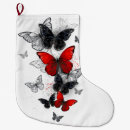 Search for red and black christmas stockings White