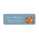 Search for blue orange return address labels Fall
