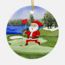 Search for santa golf christmas tree decorations Claus