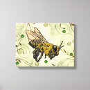 Search for honey bee canvas prints Yellow