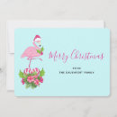 Search for pink flamingo christmas cards Tropical