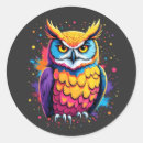 Search for nocturnal animals stickers Owl