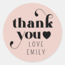 Search for pink black thank you stickers Heart