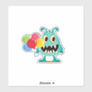 Search for alien monster stickers Birthday