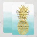 Search for gold pineapple invitations Watercolor