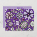 Search for purple hippie flower postcards For her