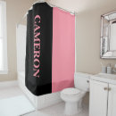 Search for stylish shower curtains Pink