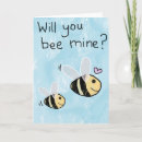 Search for bee valentines day cards Cartoon