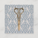 Search for blue damask business cards Vintage