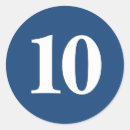 Search for number 10 stickers Blue