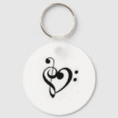 Search for heart clefs key rings Treble