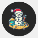 Search for funny snowman cartoon stickers Black cat