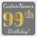 Search for ninety nine stickers 99th birthday
