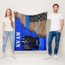 Search for thin blue line blankets Flag