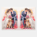 Search for funny wedding wrapping paper Bride and groom