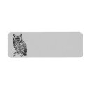 Search for wildlife animals return address labels Illustration