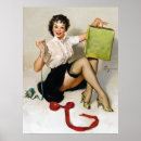 Search for brunette girl art Vintage