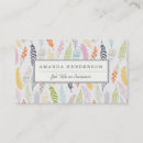 Search for tribal business cards feather