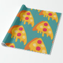 Search for pizza christmas wrapping paper Xmas