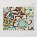 Search for modern floral design postcards Contemporary