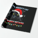 Search for naughty christmas wrapping paper Cat