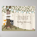 Search for woodland creatures baby shower posters Fox