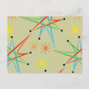 Search for atom horizontal postcards Mid century modern