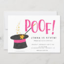 Search for magic party invitations For kids