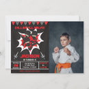 Search for martial invitations Red and black