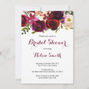 Search for marsala bridal shower invitations Red
