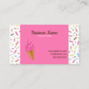 Search for ice cream shop business cards Baking