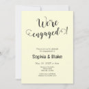 Search for yellow engagement party invitations Minimalist