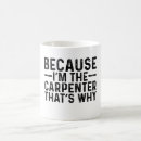 Search for carpenter mugs Profession