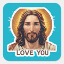 Search for jesus face stickers Church
