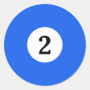 Search for number 2 stickers Blue