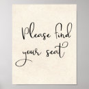 Search for please find your seat signs Calligraphy