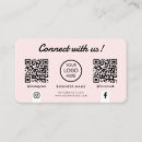 Search for virtual business cards Social media