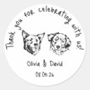 Search for dog wedding stickers Modern