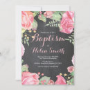 Search for chalkboard christening invitations Pink