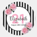 Search for black and white roses stickers Stripes