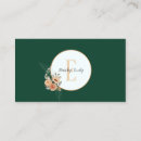Search for dark green business cards Beauty