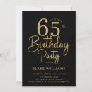 Search for 65th birthday invitations Modern